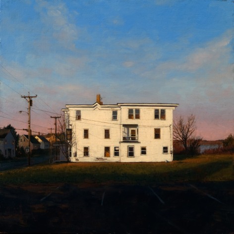 Linden Frederick, Three Family (SOLD), 2008m oil on panel, 12 1/4 x 12 1/4 inches