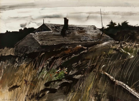 Andrew Wyeth, Back Country (SOLD), 1951, watercolor on paper, 20 x 27 3/4 inches