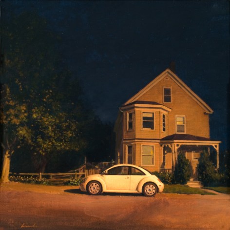 Linden Frederick, Bug (SOLD), 2008, oil on panel, 12 1/4 x 12 1/4 inches