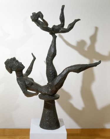 Chaim Gross, Balancing Baby, 1968, bronze, 44 x 34 x 26 inches, Edition of 6