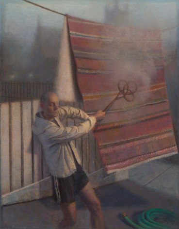 paul fenniak, Unsettled Dust, 2015, oil on canvas, 46 x 36 inches