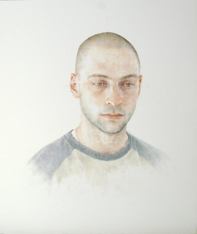 Robert Bauer, Adam (SOLD), 2011, tempera on paper, 12 x 10 inches