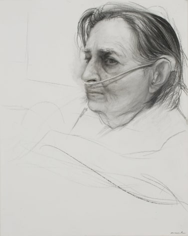 steven assael, Untitled (Mother #1), 2013, graphite and crayon on paper, 14 x 11 1/4 inches