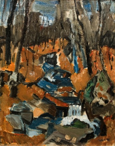 john marin, No. 4 Fall of 1930, 1930, oil on canvas, 18 x 14 inches