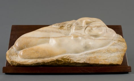 William Zorach, Odalisque, 1961, marble, 10 x 22 1/2 x 4 inches