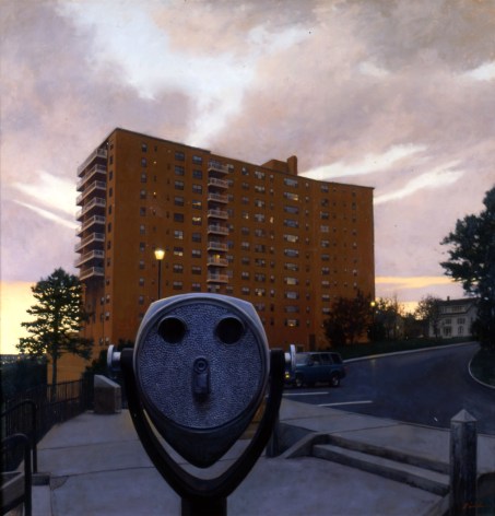 linden frederick, Sentinel, 2006, oil on panel, 45 x 45 inches