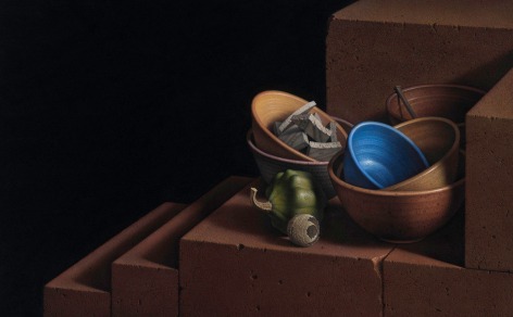 G. Daniel Massad, Cobalt, 2021, pastel on paper, 13 x 21 inches