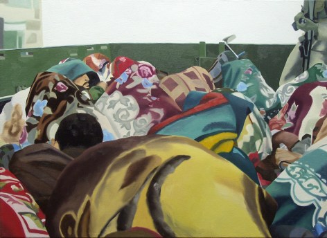 megan rye, Prisoner Release, RRN 4, 2006, oil on canvas, 19 x 26 inches