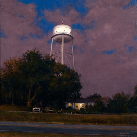Linden Frederick, Spanish Moss (SOLD), 2007, oil on panel, 12 1/4 x 12 1/4 inches