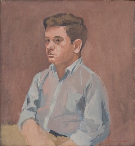 Fairfield Porter, Portrait of James Schuyler, 1961, oil on canvas, 24 x 22 inches