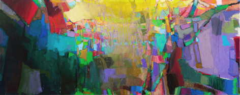 Brian Rutenberg Low Dense (SOLD), 2010, oil on linen, 63 x 158 inches