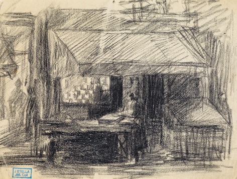 Joseph Stella Interior, n.d. pencil on paper 4 3/8 x 6 inches