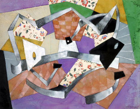 George L. K. Morris, Centrifugal Composition, 1958, gouache and collage, 15 3/4 x 20 inches