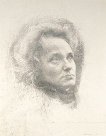 Oleg Vassiliev Kira, 1980 graphite on paper 23 1/4 x 18 1/2 inches