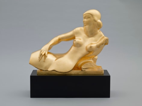 Alexander Archipenko, Angelica (Sarcophagus of Angelica), 1925, cast in 2008, bronze, gold leafed, 12 h x 14 w x 5 7/8 d inches, posthumous cast