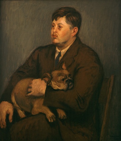Raphael Soyer, Portrait of Philip Evergood, 1942, oil on canvas, 26 x 22 inches
