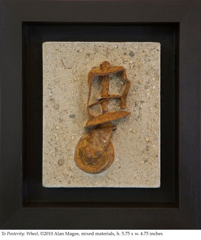 Alan Magee, To Posterity: Wheel, 2010, mixed media, 5.75 x 4.75 inches
