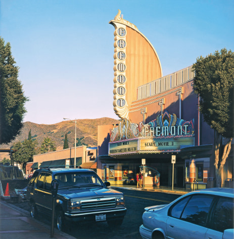 Davis Cone, Fremont with Two Girls, 2006, acrylic on canvas, 45 1/8 x 46 1/2 inches