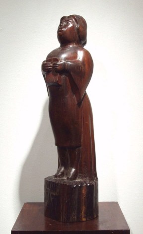 Chaim Gross, Madame Singing, 1930, snakewood, 20 inches high