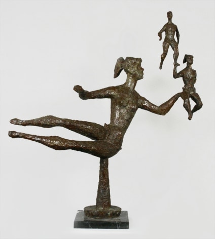 chaim gross, Young Performers, 1959, bronze, 45 H x 40 1/4 W x 18 D inches