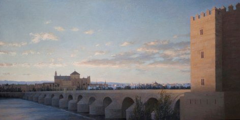 guillermo munoz vera, The Calahorra Tower, 2013, oil on canvas mounted on panel, 29 1/2 x 59 inches