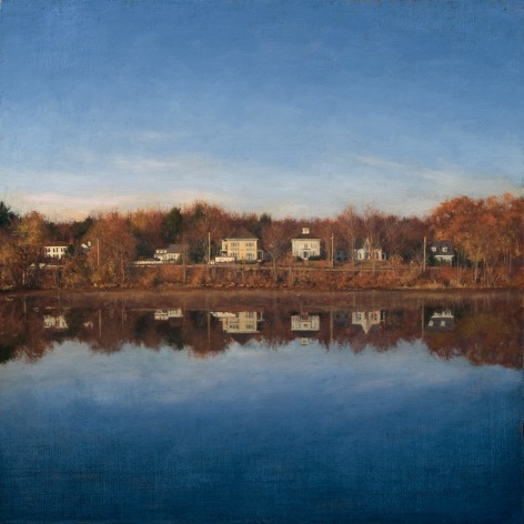 Linden Frederick, River (SOLD), 2008, oil on panel, 12 1/4 x 12 1/4 inches