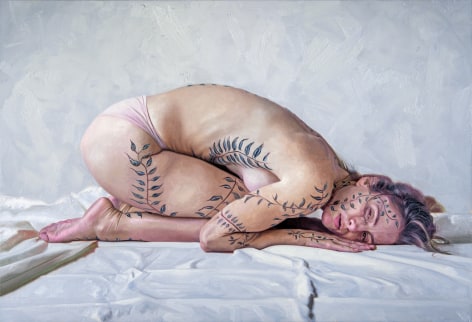 Alyssa Monks Between Here and There, 2022 oil on linen 43 x 63 inches