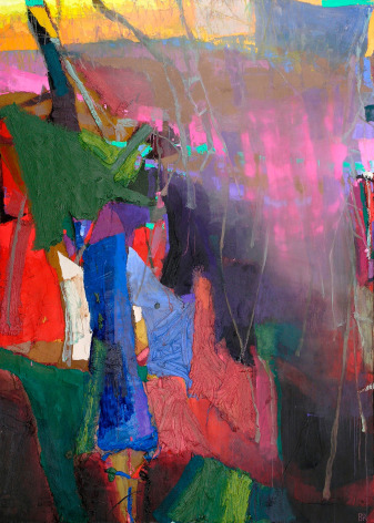 The Fading 8, 2009, oil on linen, 79 x 56 inches