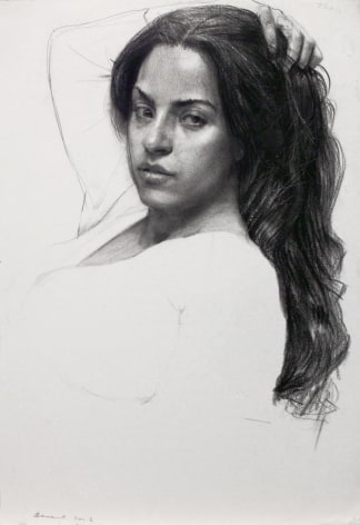 Haley with Arm on Head, 2006, pencil on paper, 10 5/8 x 7 3/8 inches