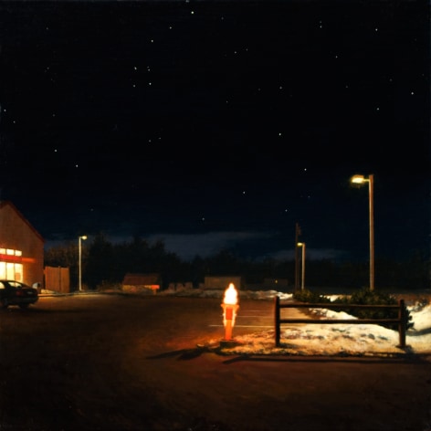Linden Frederick, Big Dipper (SOLD), 2008, oil on panel, 12 1/4 x 12 1/4 inches
