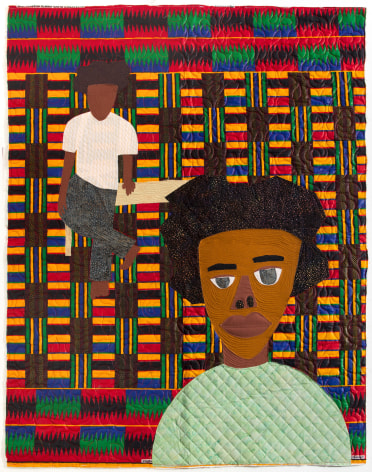 Michael C. Thorpe Stolen from a Henry Taylor Painting, 2022 Textile, quilting cotton and thread 44 &frac12; x 35 inches