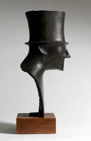 Elie Nadelman, Man with Top Hat, c. 1914, cast in 1982, bronze, 27 h x 15 1/2 w x 12 1/2 d inches, Edition 2/6