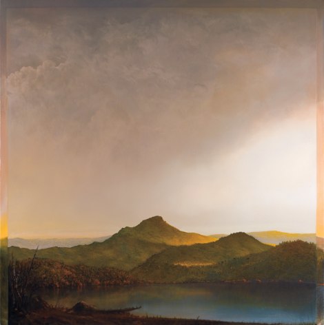 Tula Telfair, Bypassing the Historical Split (SOLD), 2011, oil on canvas, 60 x 60 inches