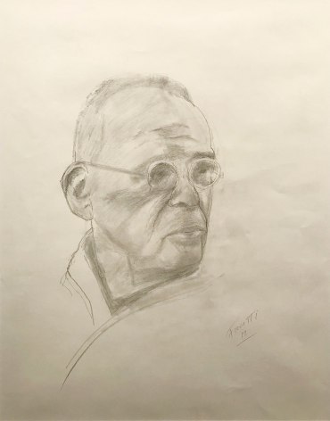 Joseph Fioretti Ron Rifkin, 2017 graphite on paper 22 3/8 x 17 1/2 inches