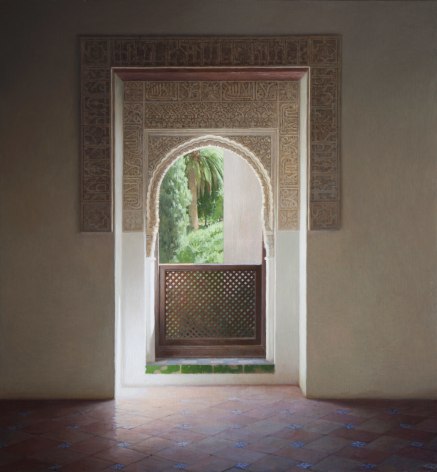 Guillermo Mu&ntilde;oz Vera, Tales of the Alhambra, 2011, oil on canvas mounted on panel, 78 3/4 x 72 inches