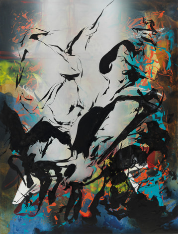 Kim Piotrowski Good As Gone Is Good, 2014 acrylic &amp; ink on panel 48 x 36 inches