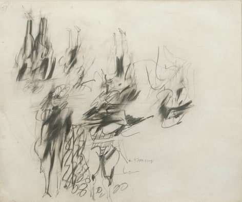 Willem de Kooning Untitled (double-sided), c. 1951 pencil drawing on paper 14 x 16 3/4 inches