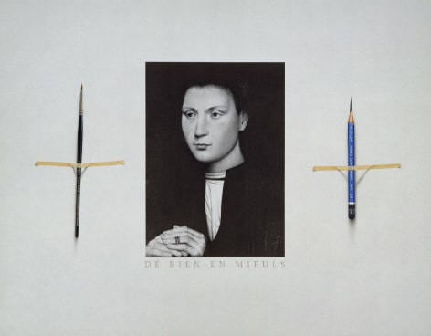 Alan Magee, The Lost Memling (SOLD), 2000, acrylic and graphite on paper, 15 x 19 inches