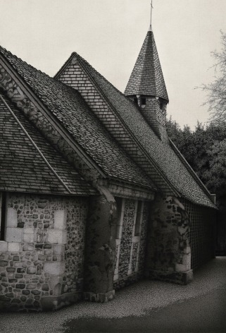 anthony mitri, Chapelle 1, Normandy, France, 2010, charcoal on paper, 33 5/8 x 23 inches 41 x 30 inches