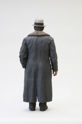 Sean Henry, The Way It Is (back detail), 2012, bronze, oil paint, 32 x 13 x 5 inches, Edition 3/6