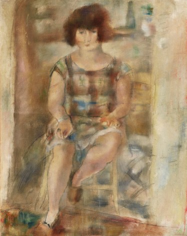 jules pascin, Lucy After Shampooing, 1926, oil on canvas, 36 1/4 x 28 3/4 inches