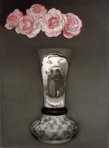 susan hauptman, Still Life (flowers), 2006, charcoal and pastel on paper, 36 x 26 inches