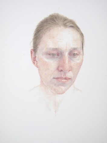 robert bauer, Erica, 2010, tempera on paper, 12 x 10 inches