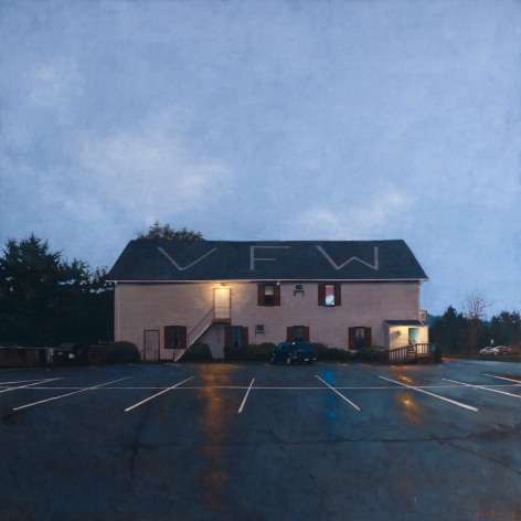 Linden Frederick VFW, 2009, oil on linen, 40 x 40 inches