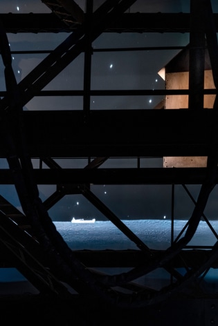 Ship/Dock/Three Houses and the Night Sky, 2023, Installation View