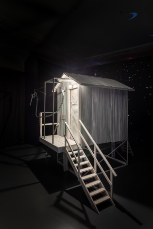 Installation view, Little Tube House and the Night Sky, 2015