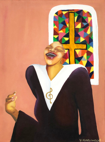 Varnette Honeywood, Singing in the Choir, 1973
