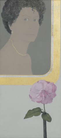 Marcia Marcus, Self Portrait with Flower, 1967