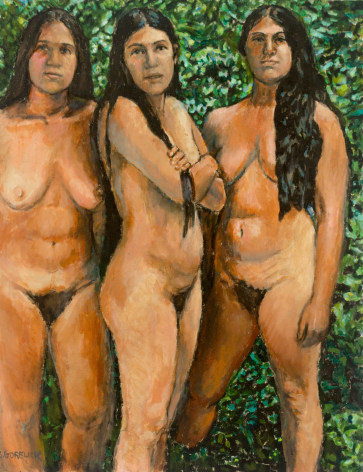 Shirley Gorelick, Untitled (three nudes), 1974