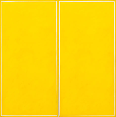 Ted Kurahara, Double Yellow over White, 1985
